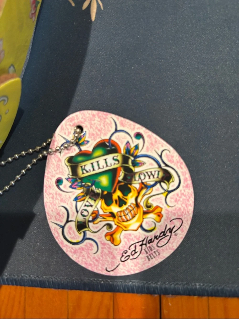 Ed Hardy Kids Yellow Floral Belt - Youth Fashion Accessory NWT